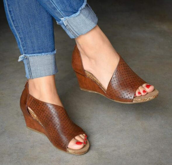 Invomall Women's Summer Peep Toe Sandals