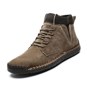 Invomall Men's Cow Suede Ankle Boots