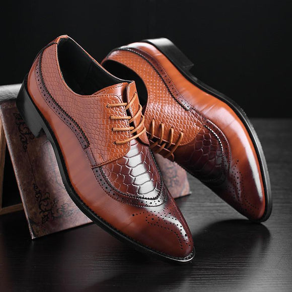 Invomall British Style Classic Business Formal Shoes