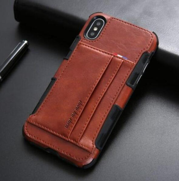 Invomall Luxury Original Leather Protective Phone Case For iPhone